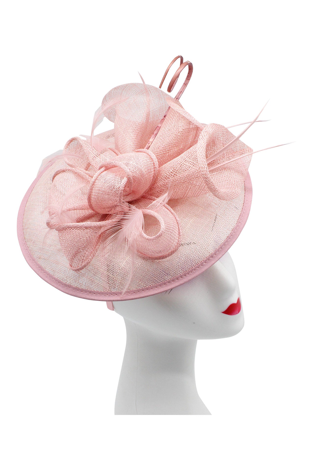Sinamay Petunia Flower Fascinator with A Saucer Base