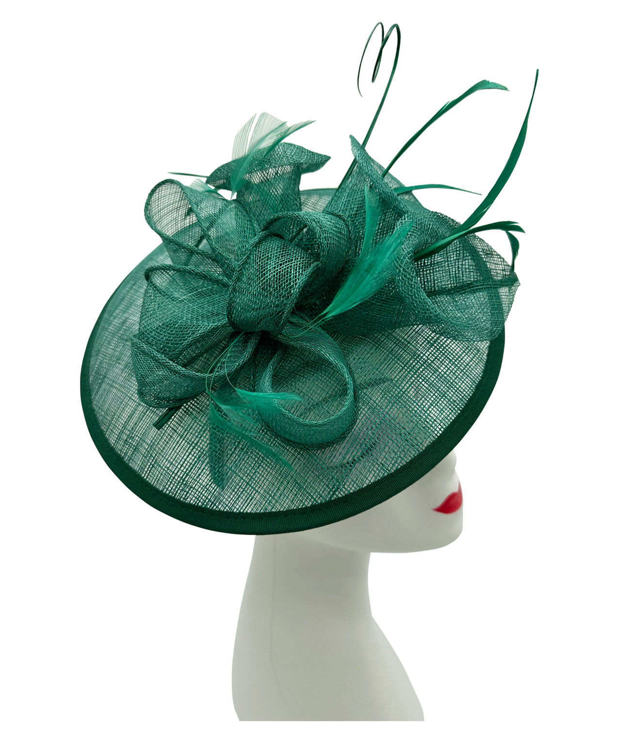 Sinamay Petunia Flower Fascinator with A Saucer Base