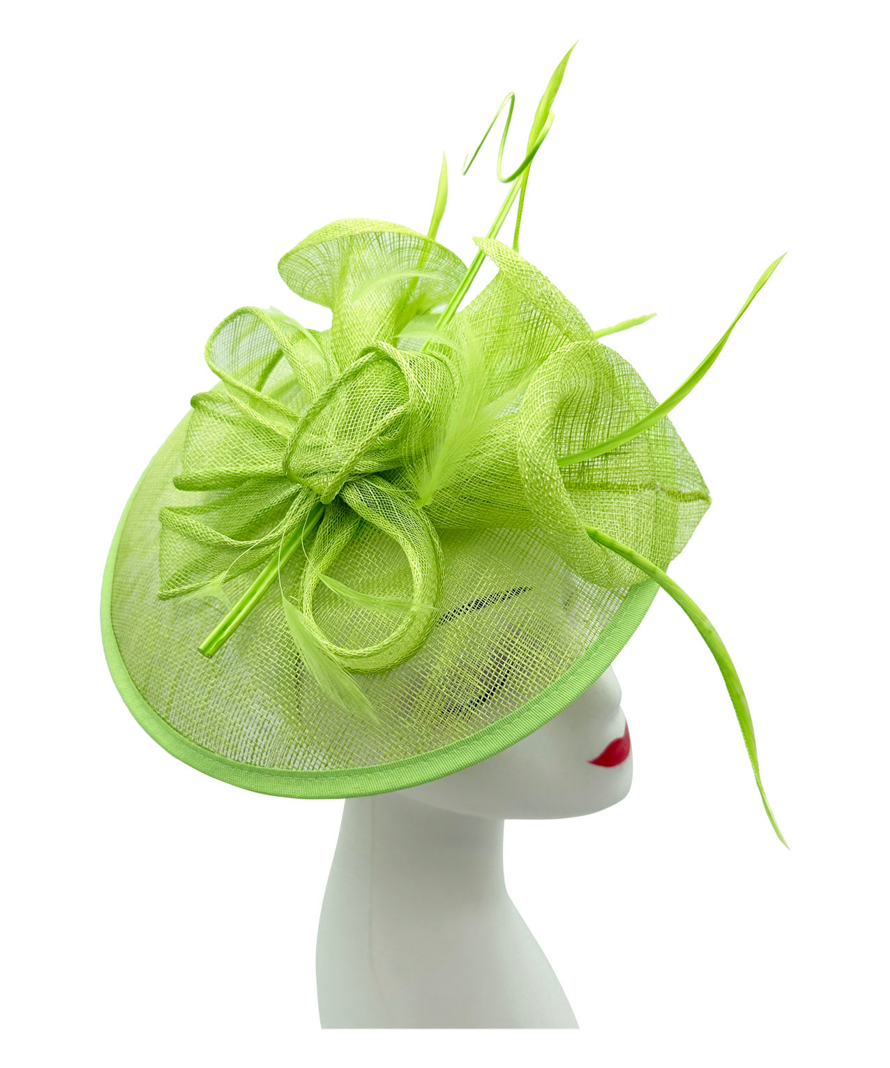 Sinamay Petunia Flower Fascinator with A Saucer Base