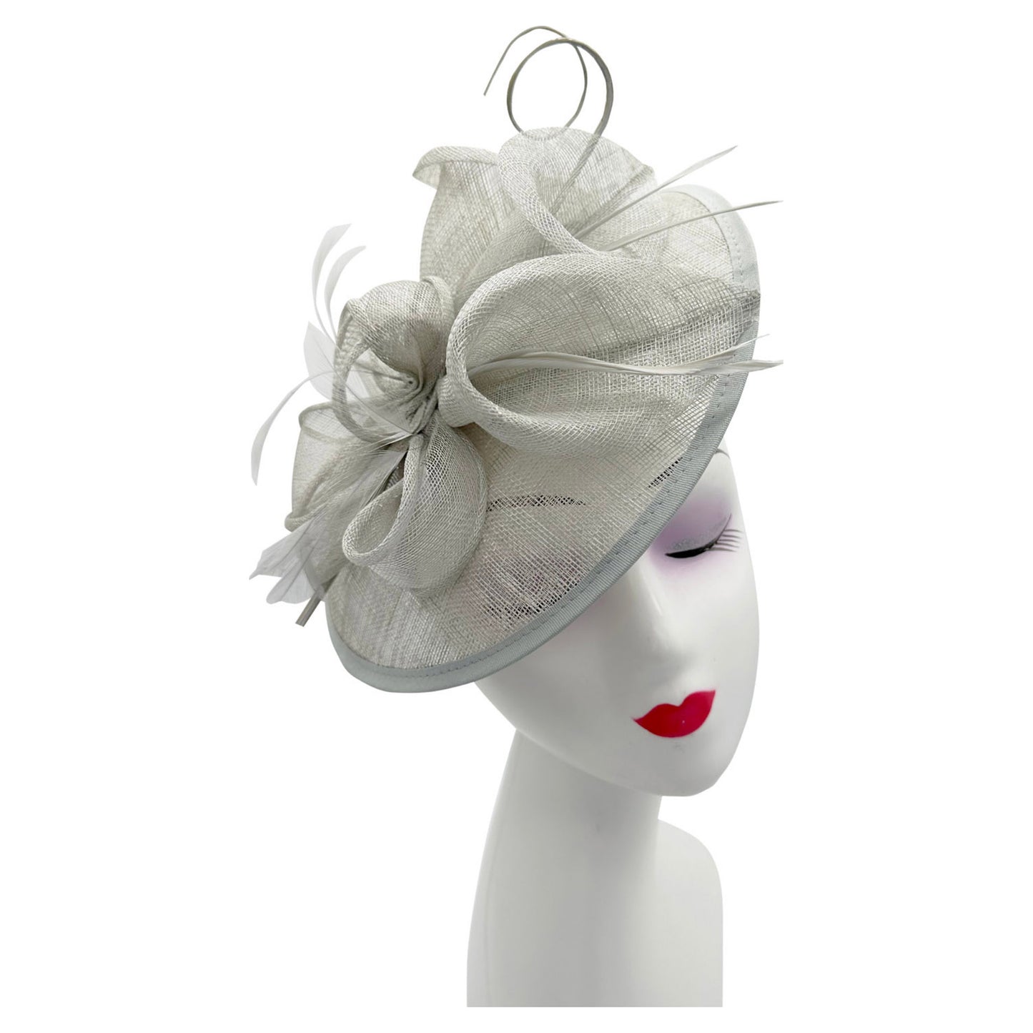 Sinamay Petunia Flower Fascinator with A Saucer Base