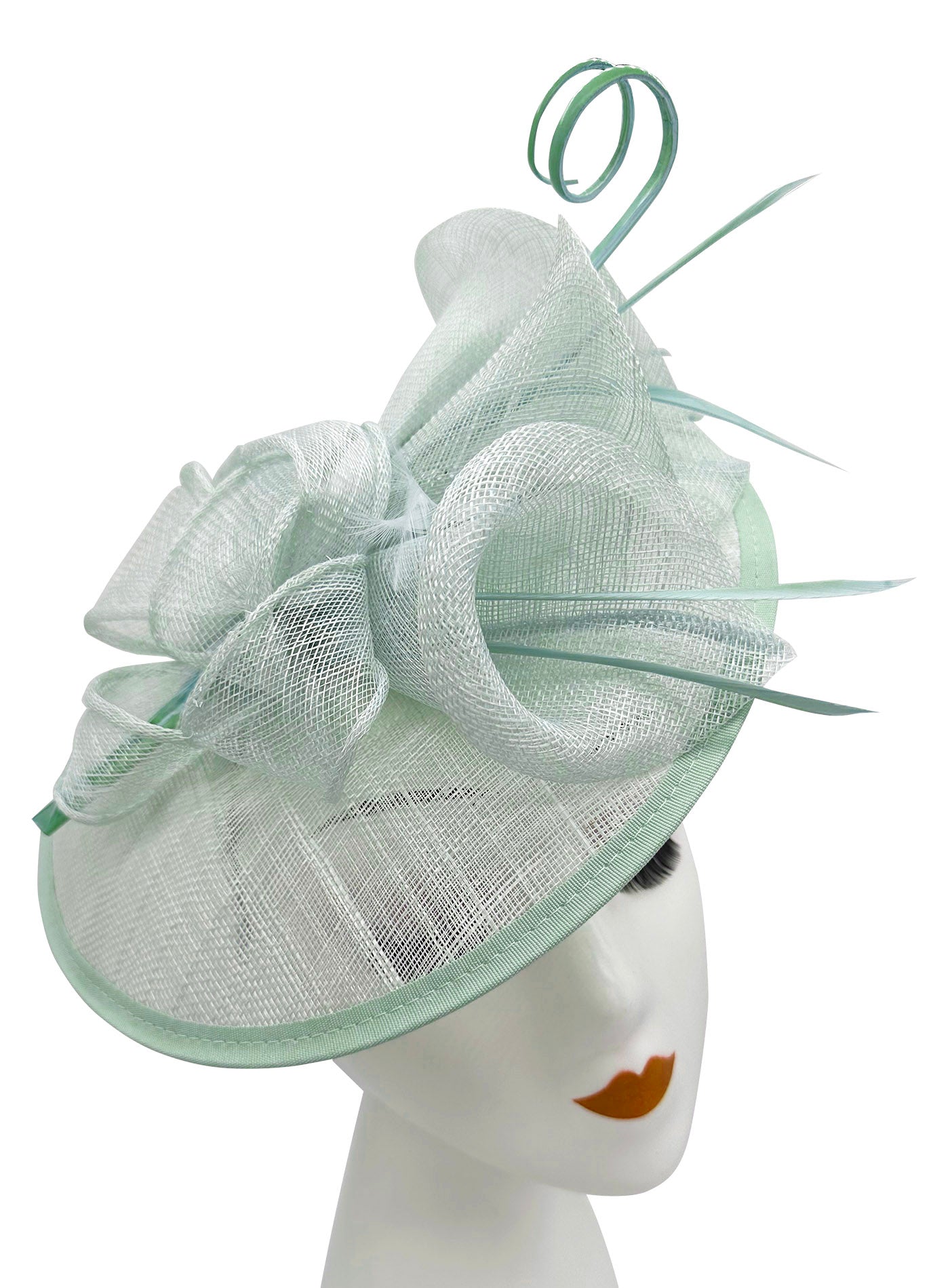 Sinamay Petunia Flower Fascinator with A Saucer Base