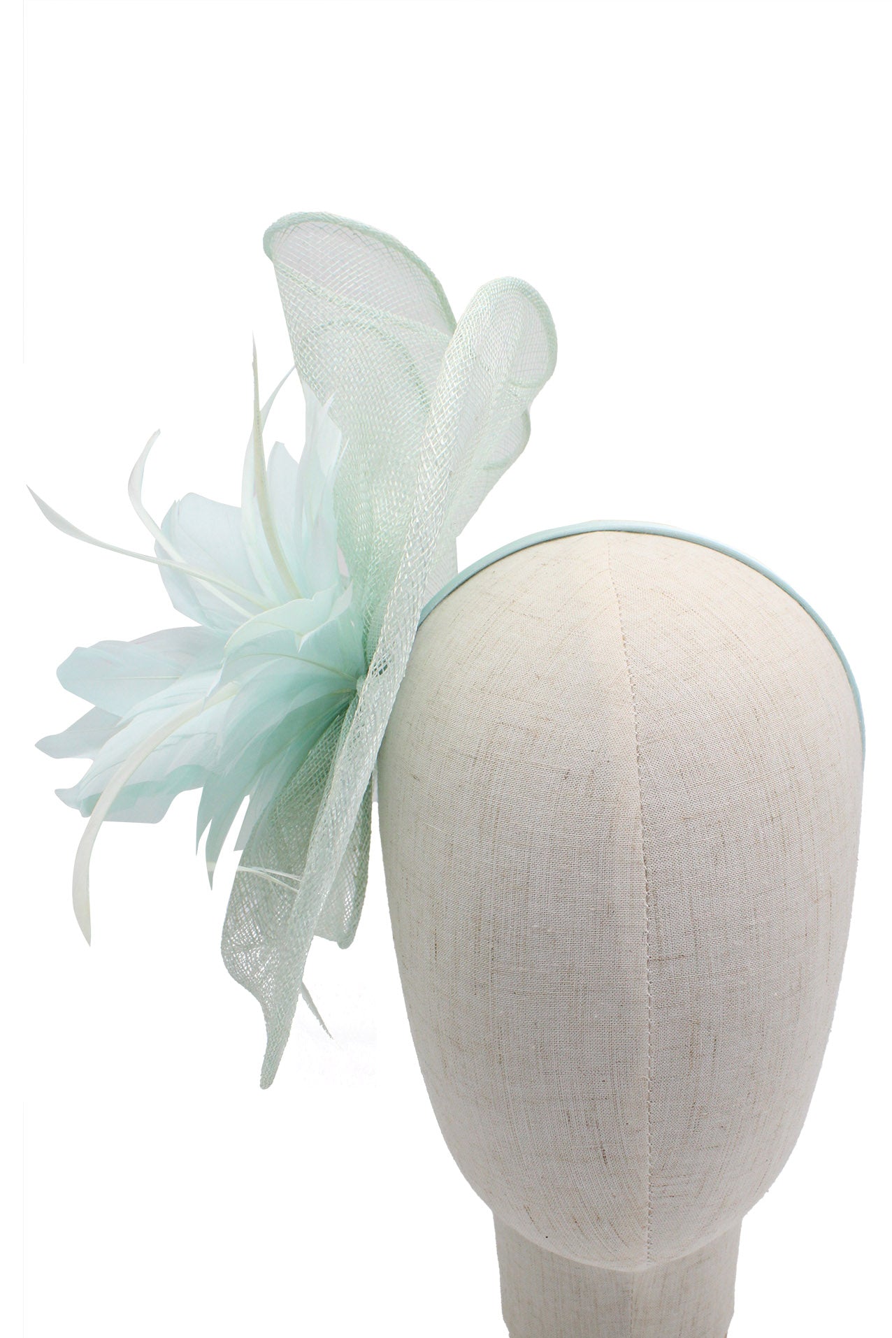 Lotus Flower with A Feathers Burst Fascinator in Vibrant Colors for Special Occasions