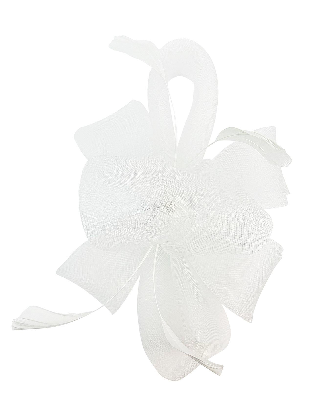 Flower & Feathers Detailed Fascinator Hat with Headband and Clip in Vibrant Colors for Special Occasions